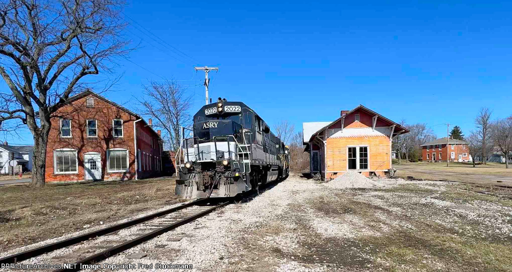 ASRY 2022 passes the depot.